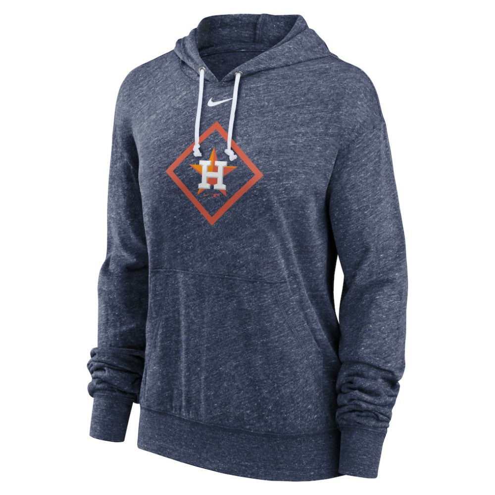 Navy Houston Astros Nike Women's Diamond Icon Gym Vintage Lightweight Hooded Top