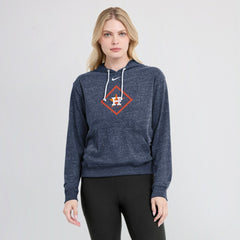 Navy Houston Astros Nike Women's Diamond Icon Gym Vintage Lightweight Hooded Top