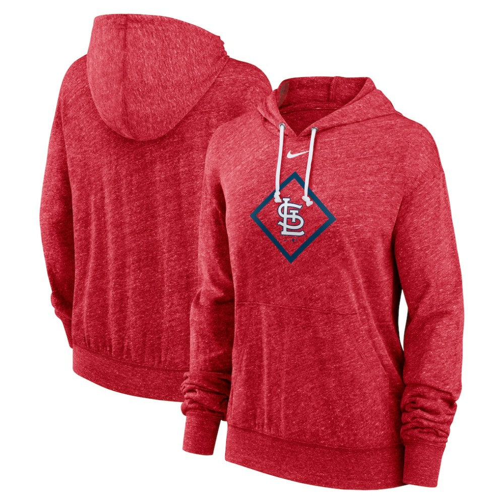 Red St. Louis Cardinals Nike Women's Diamond Icon Gym Vintage Lightweight Hooded Top