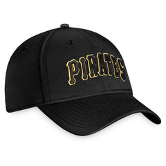 Black Pittsburgh Pirates Fanatics Cooperstown Core Flex Hat