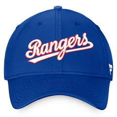 Royal Texas Rangers Fanatics Cooperstown Core Flex Hat