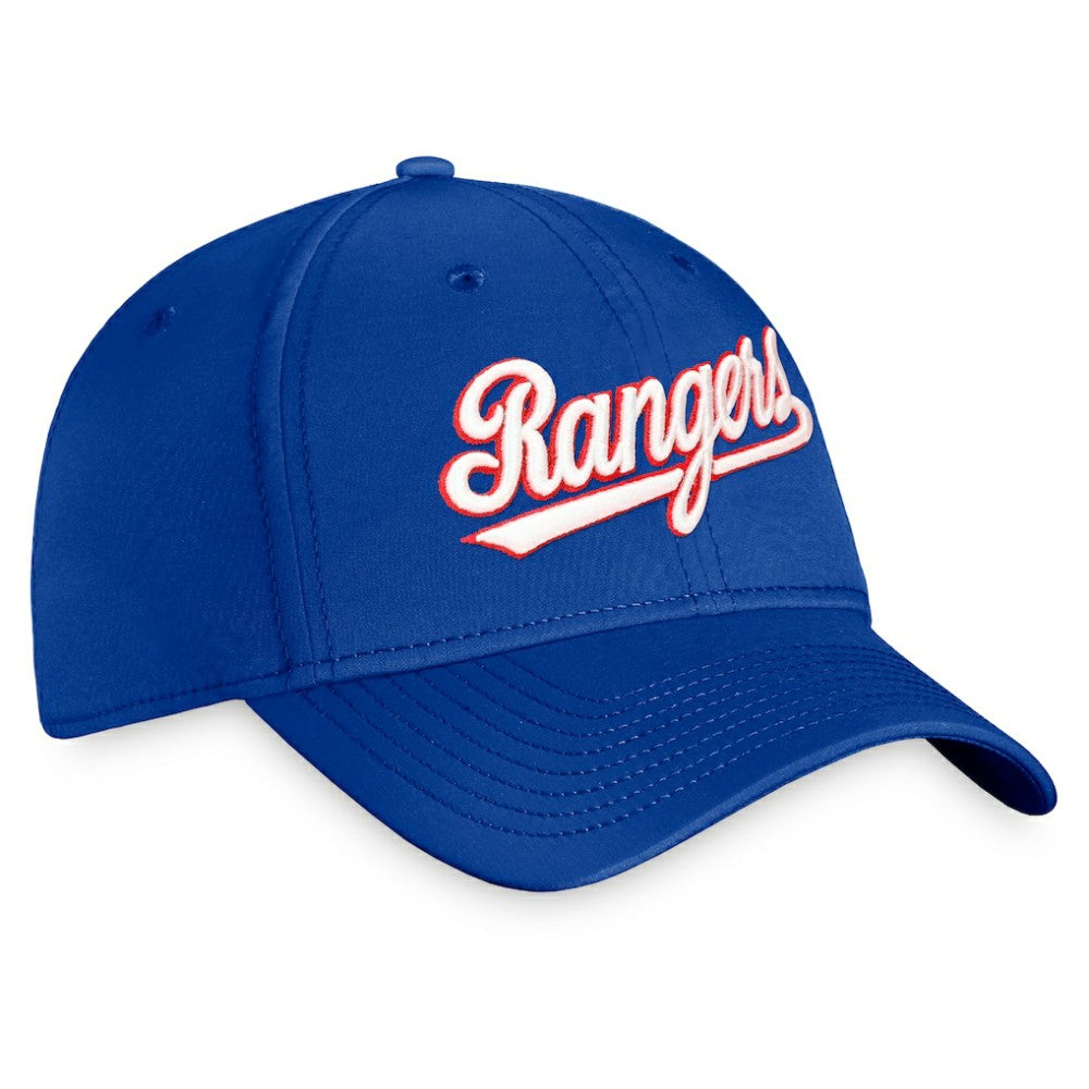 Royal Texas Rangers Fanatics Cooperstown Core Flex Hat