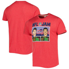 Andre Reed & Jim Kelly  Homage Unisex NFL Jam Retired Tri-Blend T-Shirt - Buffalo Bills T-shirts
