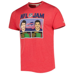 Andre Reed & Jim Kelly  Homage Unisex NFL Jam Retired Tri-Blend T-Shirt - Buffalo Bills T-shirts