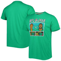Randall Cunningham & Reggie White  Homage Unisex NFL Jam Retired Tri-Blend T-Shirt - Philadelphia Eagles T-shirts