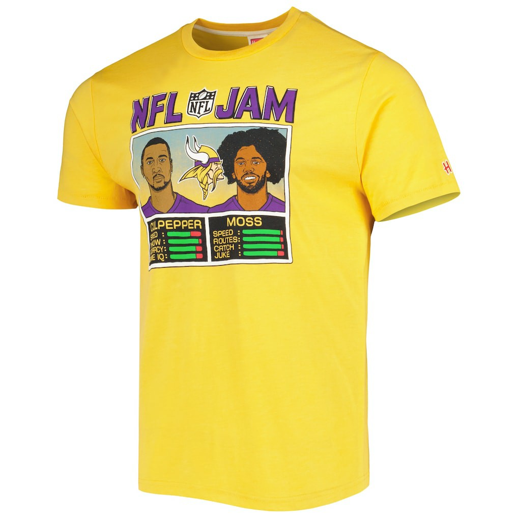 Randy Moss & Daunte Culpepper  Homage Unisex NFL Jam Retired Tri-Blend T-Shirt - Minnesota Vikings T-shirts