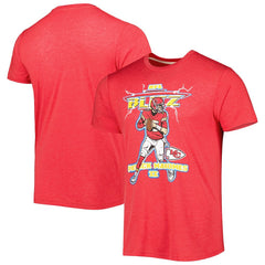 Patrick Mahomes  Homage Unisex NFL Blitz Player Tri-Blend T-Shirt - Kansas City Chiefs T-shirts