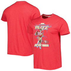 Jerry Rice  Homage Unisex NFL Blitz Retired Player Tri-Blend T-Shirt - San Francisco 49ers T-shirts