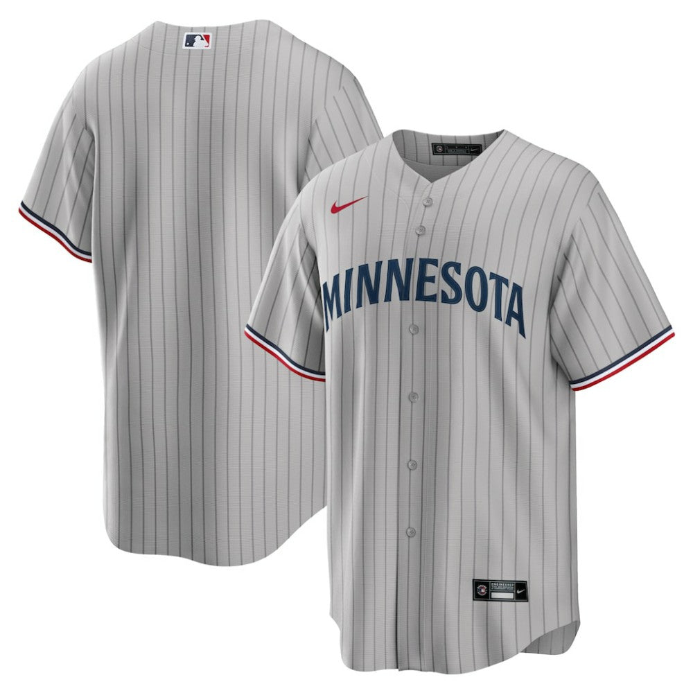Gray Minnesota Twins Nike Road Replica Team Jersey