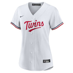 White Minnesota Twins Nike Women's Home Replica Team Logo Jersey