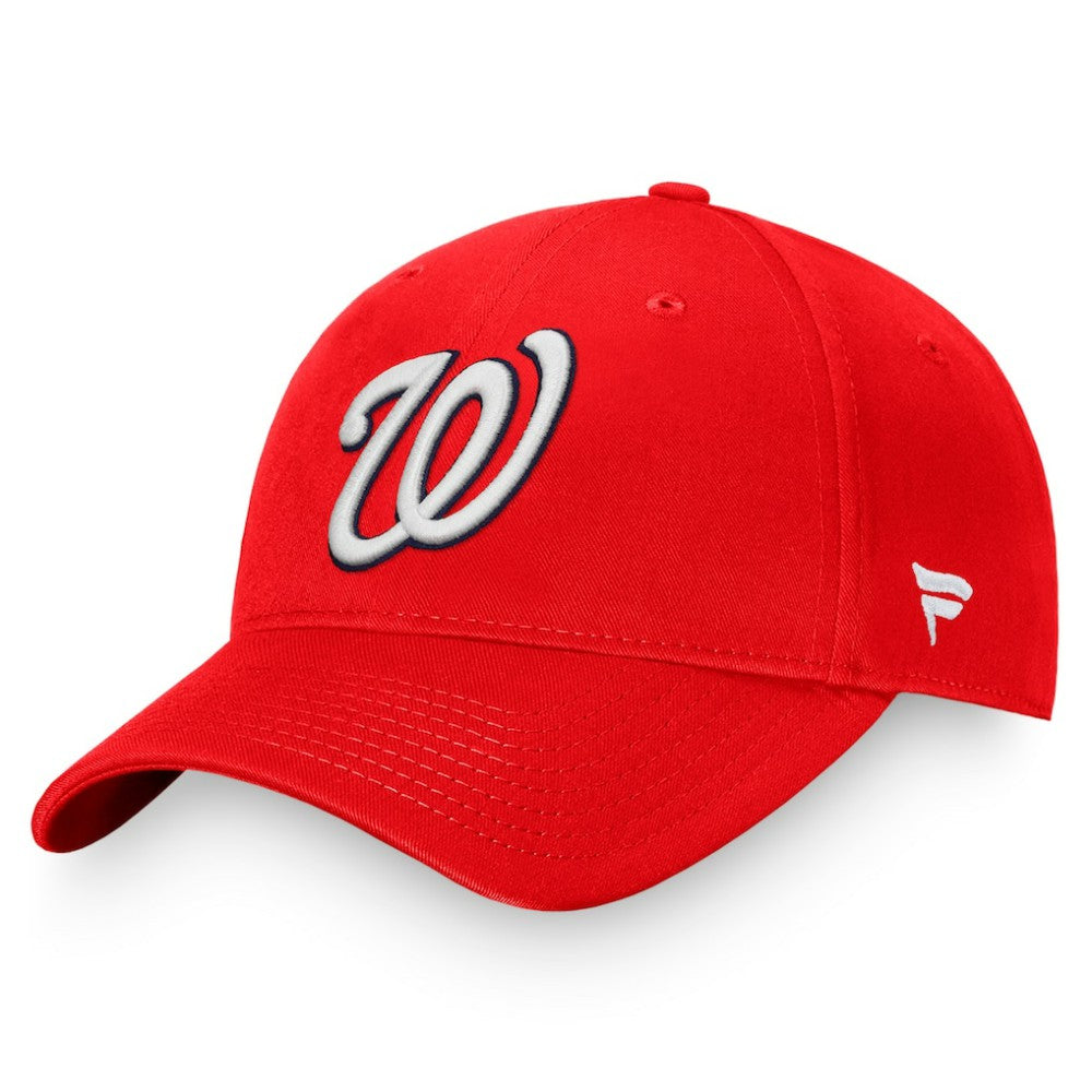 Red Washington Nationals Fanatics Core Adjustable Hat