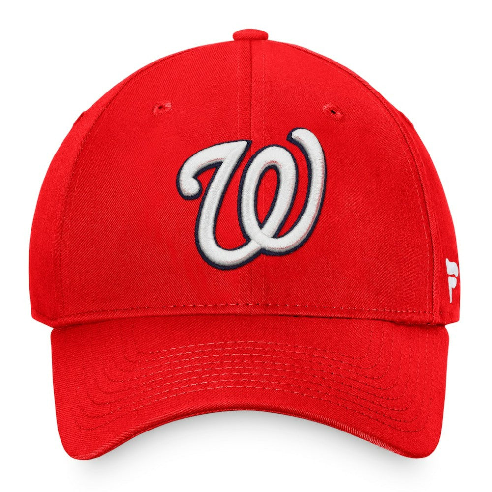 Red Washington Nationals Fanatics Core Adjustable Hat