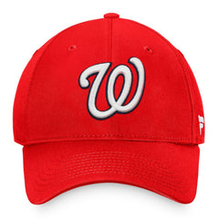 Red Washington Nationals Fanatics Core Adjustable Hat