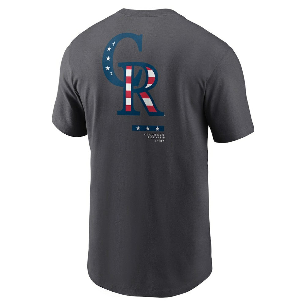 Anthracite Colorado Rockies Nike Americana T-Shirt