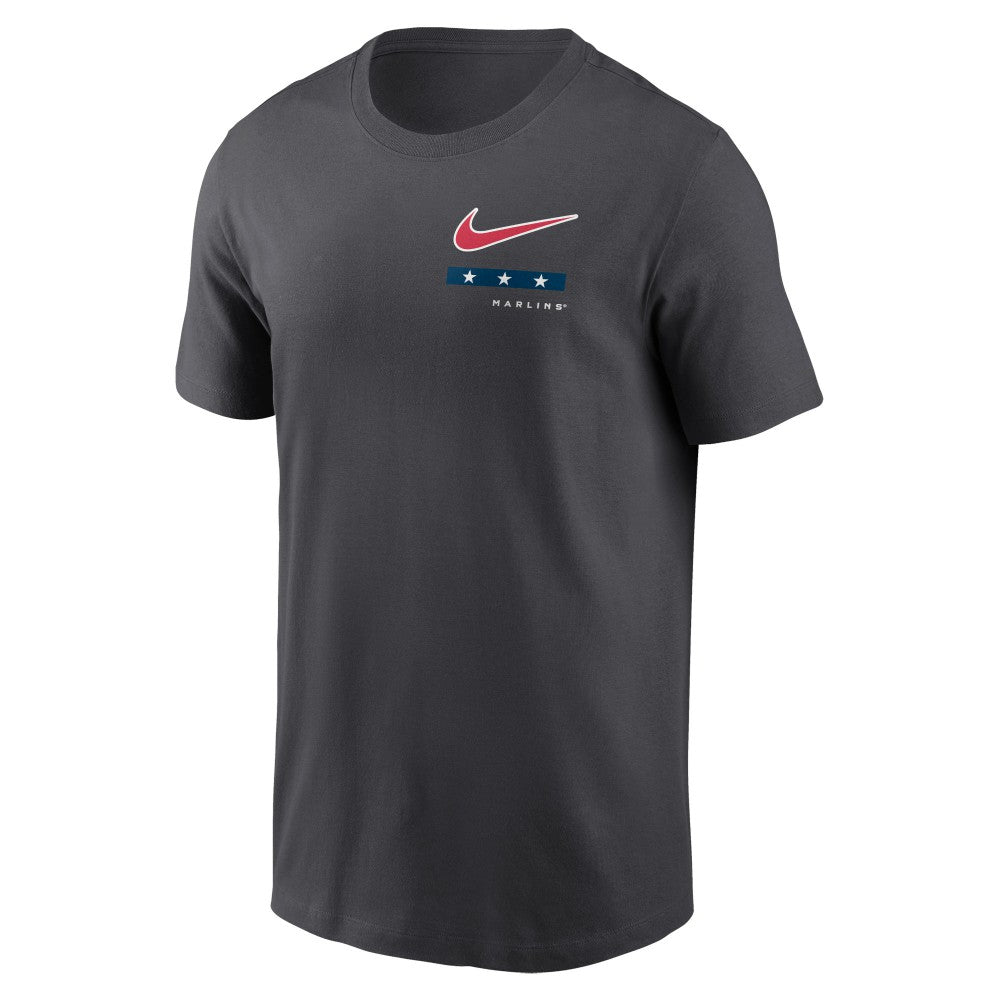 Anthracite Miami Marlins Nike Americana T-Shirt