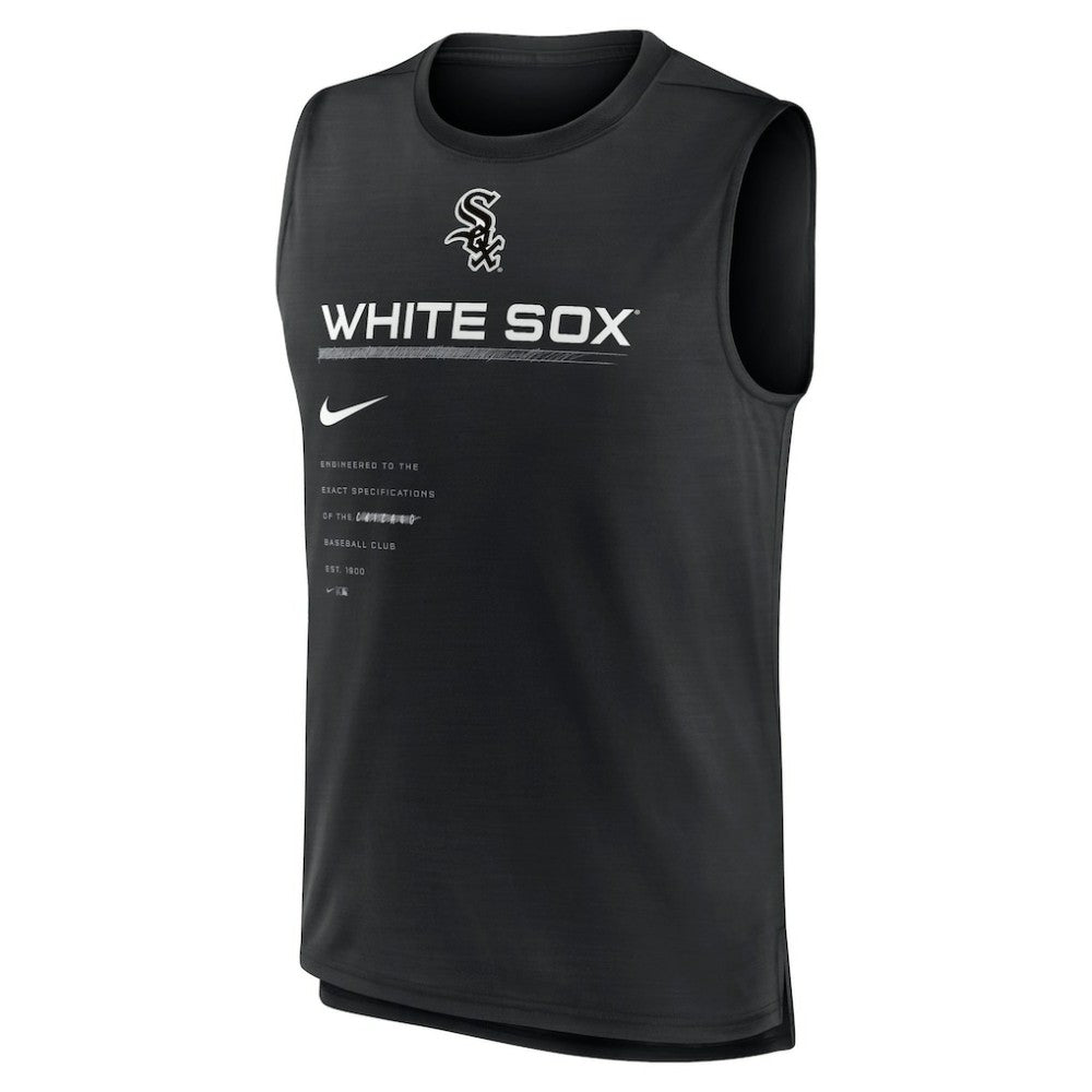 Black Chicago White Sox Nike Exceed Performance Tank Top