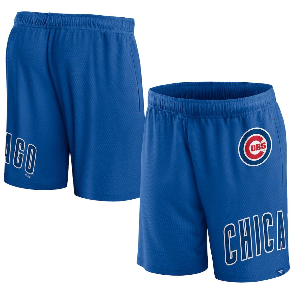 Royal Chicago Cubs Fanatics Clincher Mesh Shorts