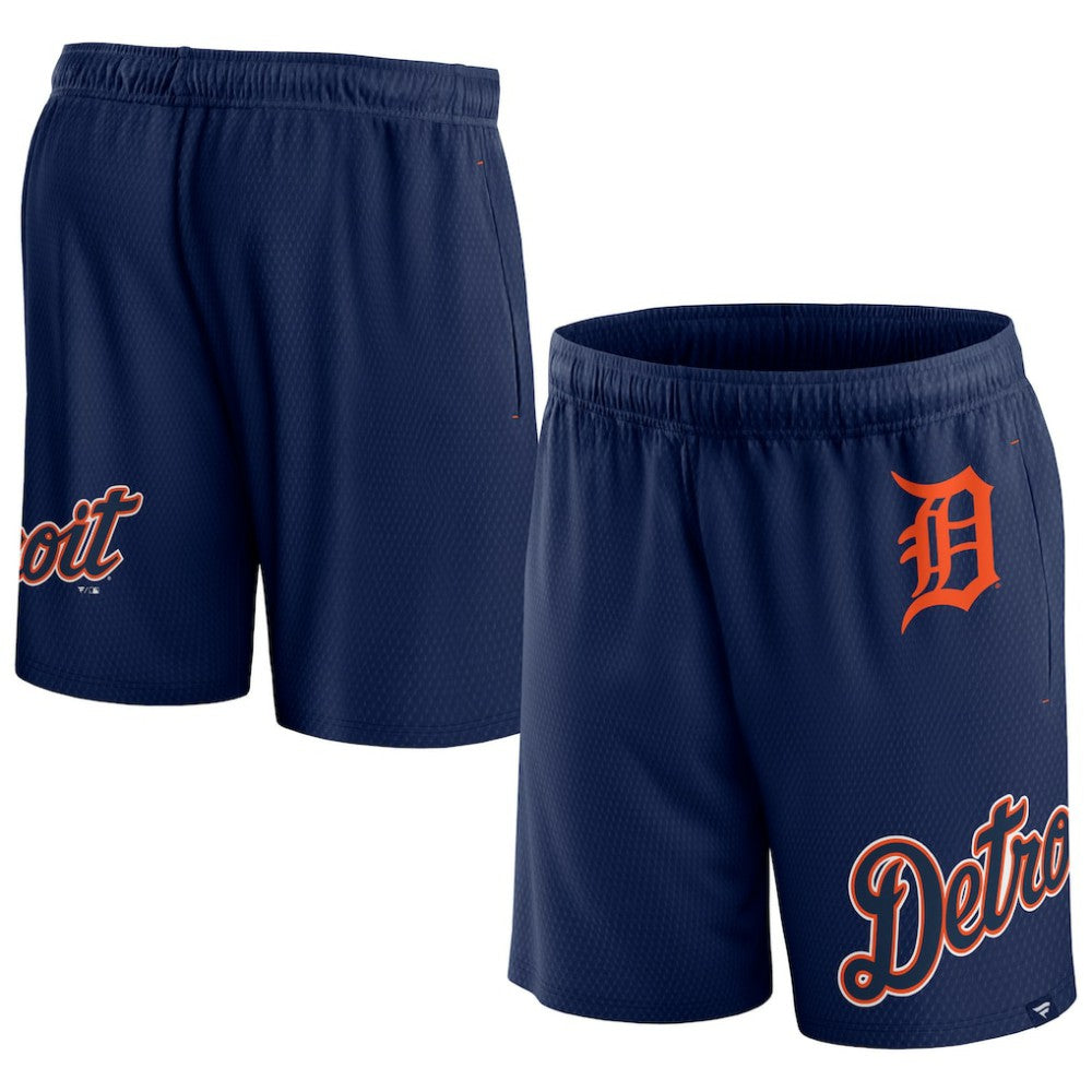 Navy Detroit Tigers Fanatics Clincher Mesh Shorts