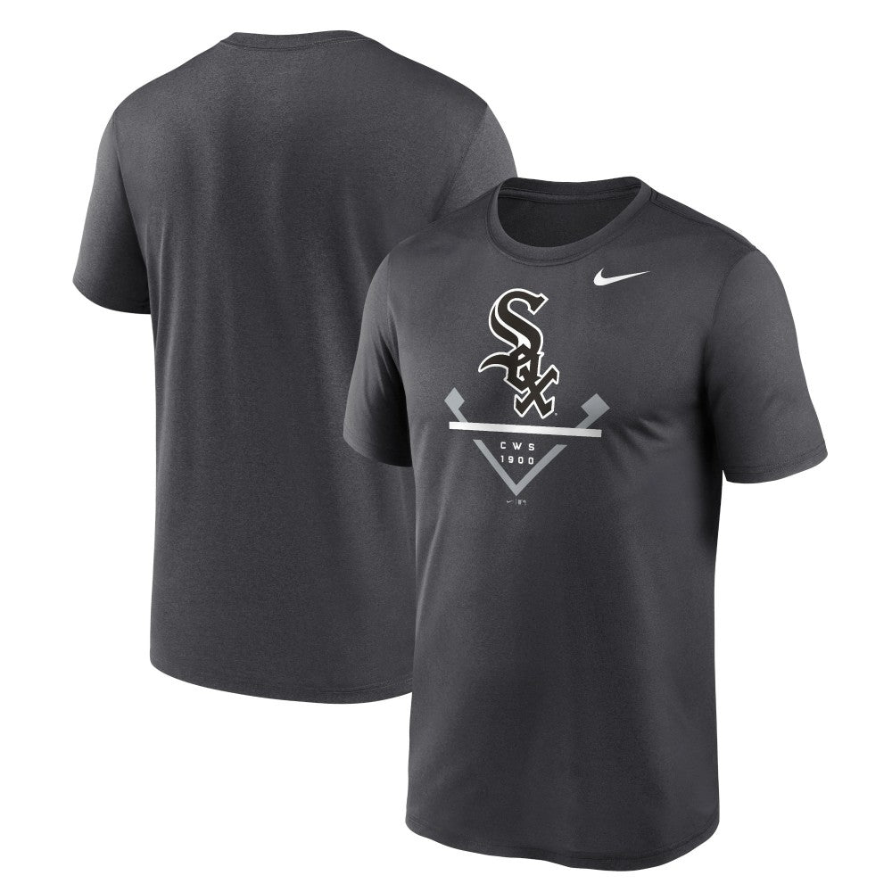 Anthracite Chicago White Sox Nike Big & Tall Icon Legend Performance T-Shirt
