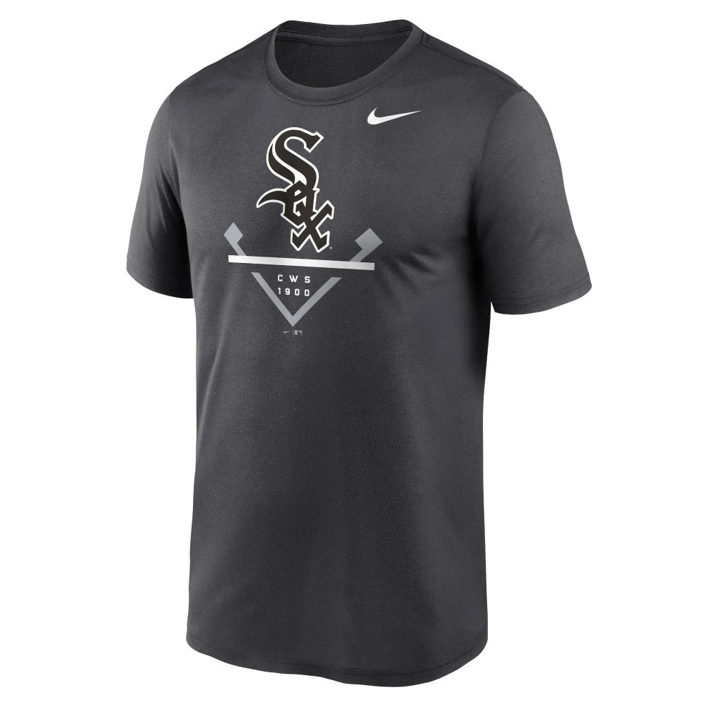 Anthracite Chicago White Sox Nike Big & Tall Icon Legend Performance T-Shirt