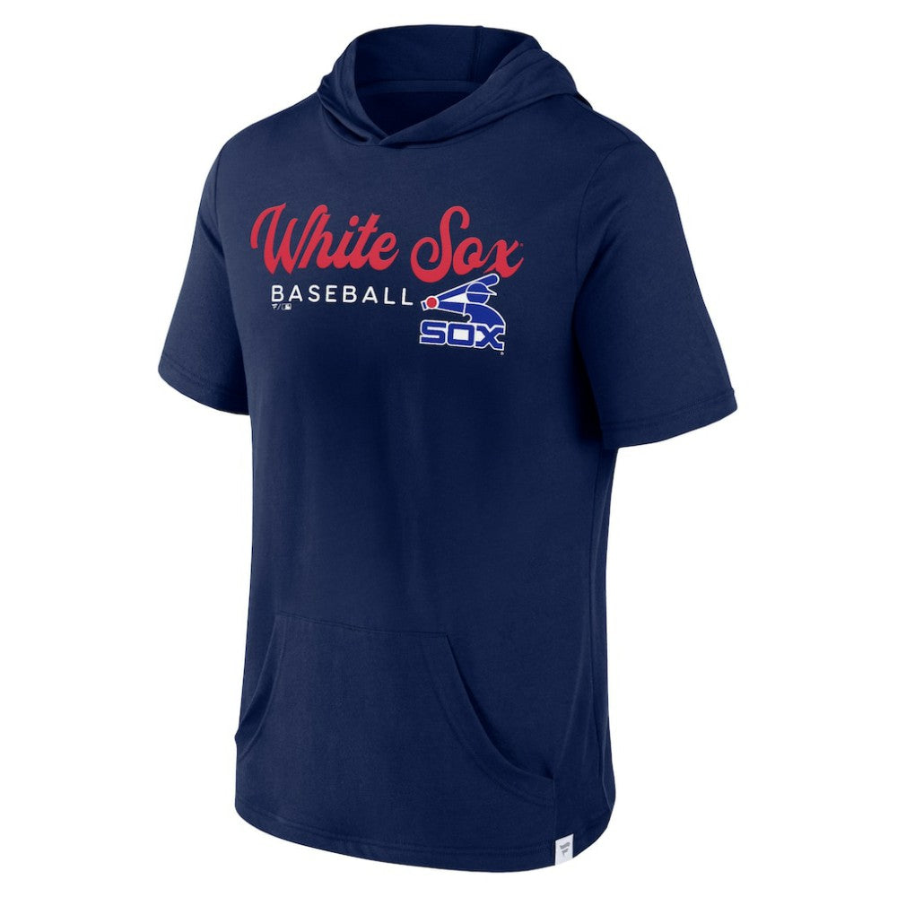 Navy Chicago White Sox Fanatics Offensive Strategy Short Sleeve Pullover Hoodie