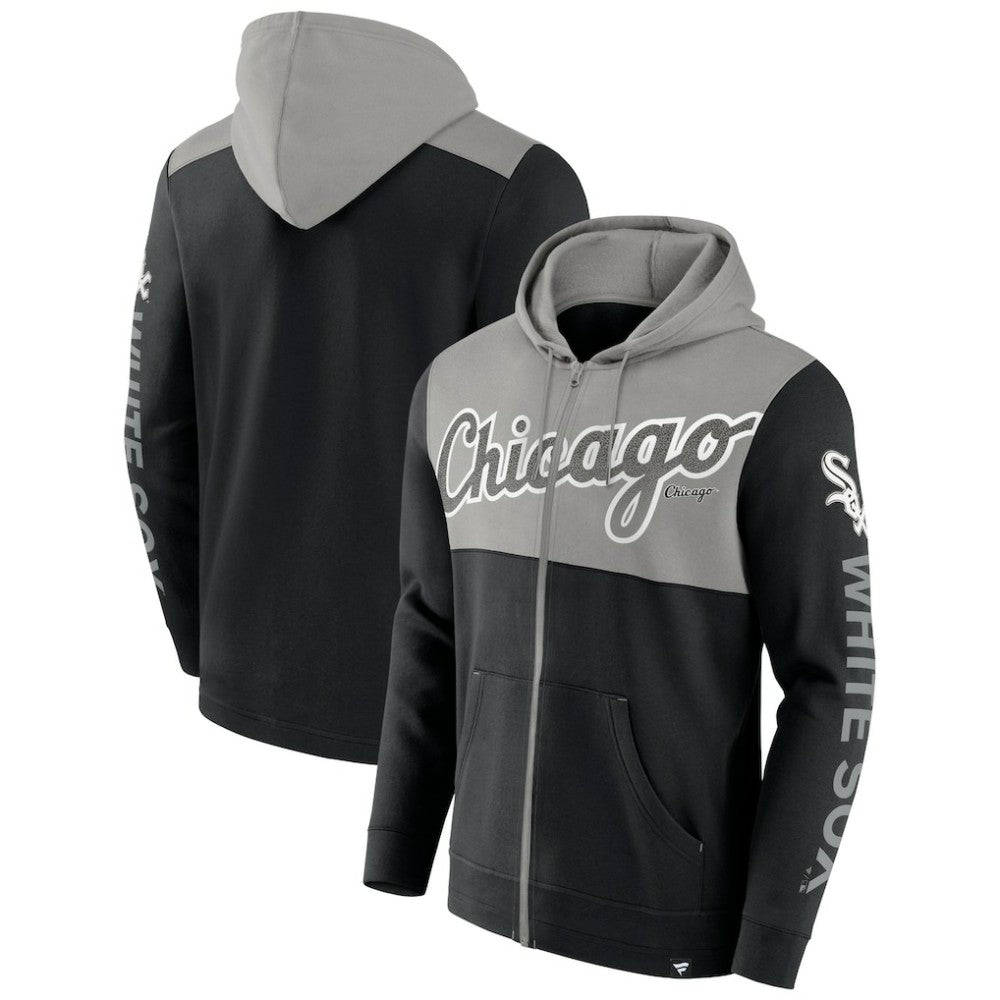 Black Chicago White Sox Fanatics Walk Off Fleece Full-Zip Hoodie