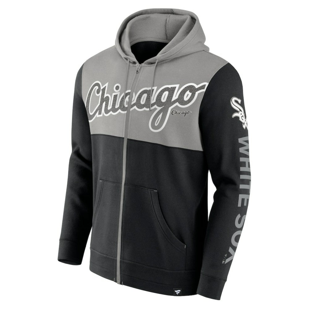 Black Chicago White Sox Fanatics Walk Off Fleece Full-Zip Hoodie