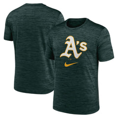 Green Athletics Nike Logo Velocity Performance T-Shirt