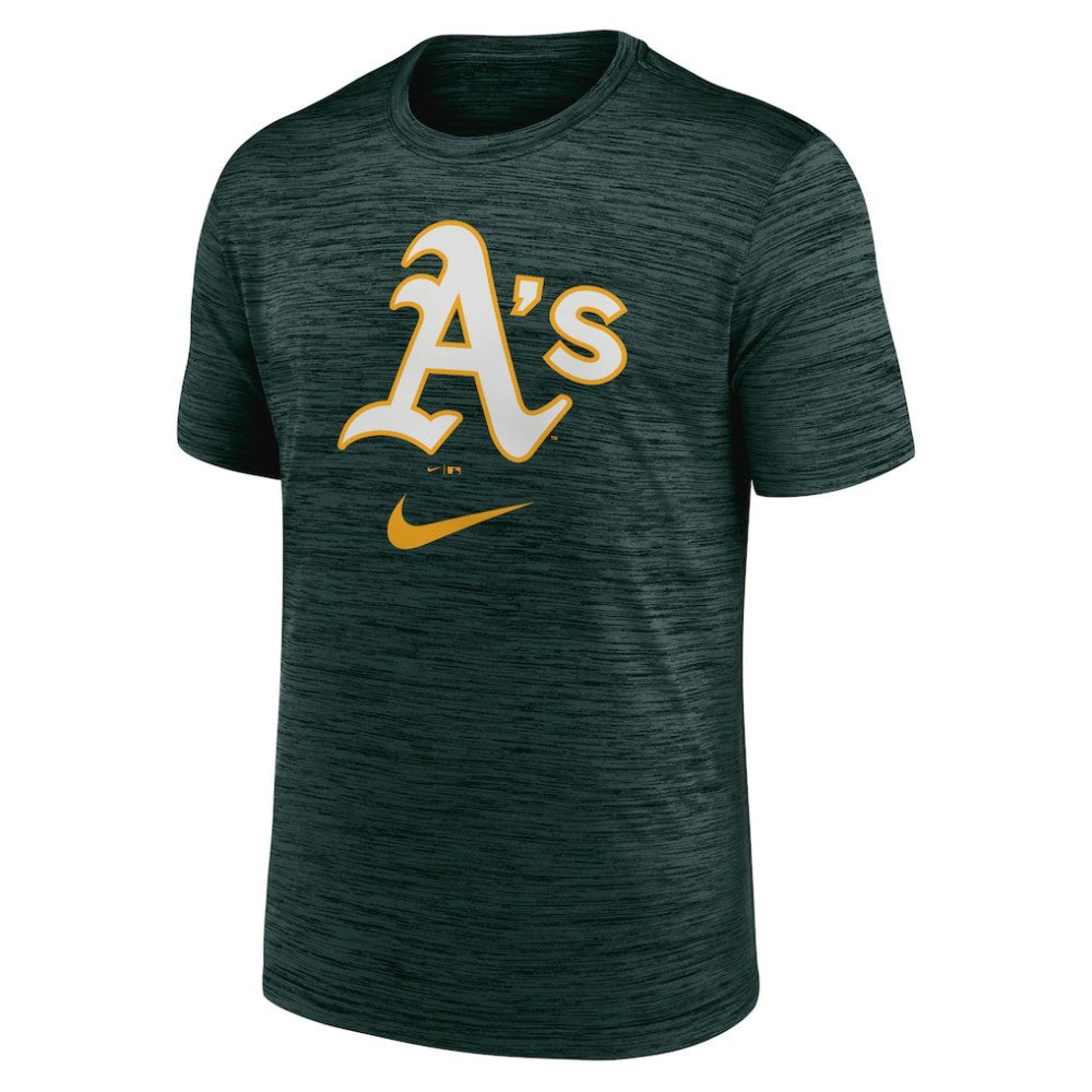Green Athletics Nike Logo Velocity Performance T-Shirt