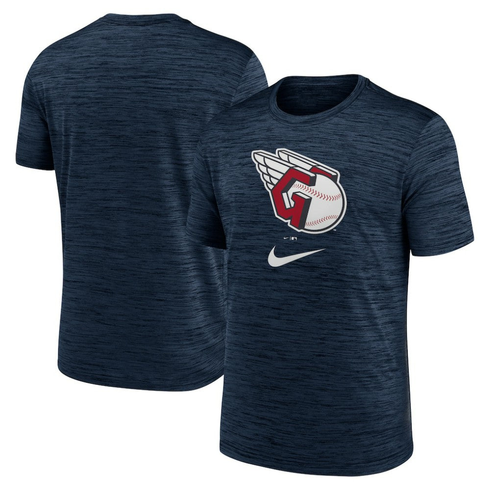 Navy Cleveland Guardians Nike Logo Velocity Performance T-Shirt