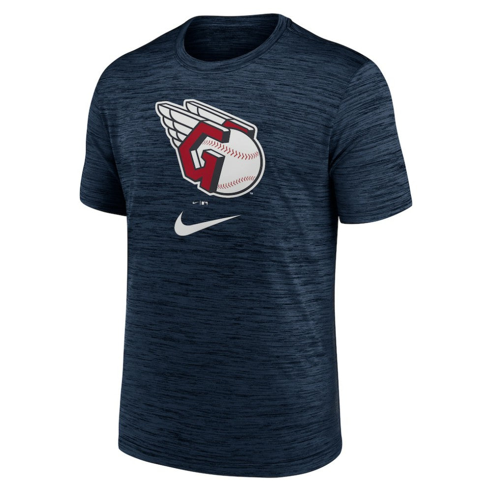 Navy Cleveland Guardians Nike Logo Velocity Performance T-Shirt