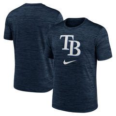 Navy Tampa Bay Rays Nike Logo Velocity Performance T-Shirt