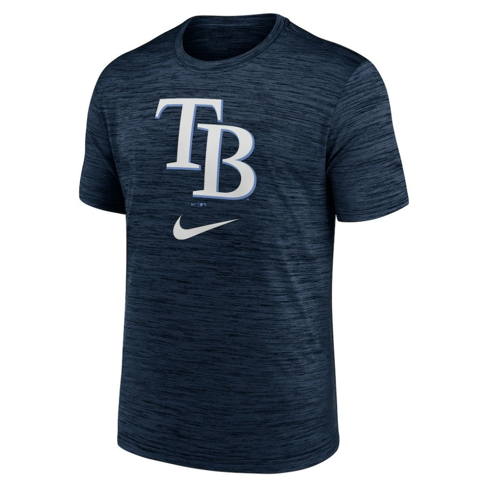 Navy Tampa Bay Rays Nike Logo Velocity Performance T-Shirt