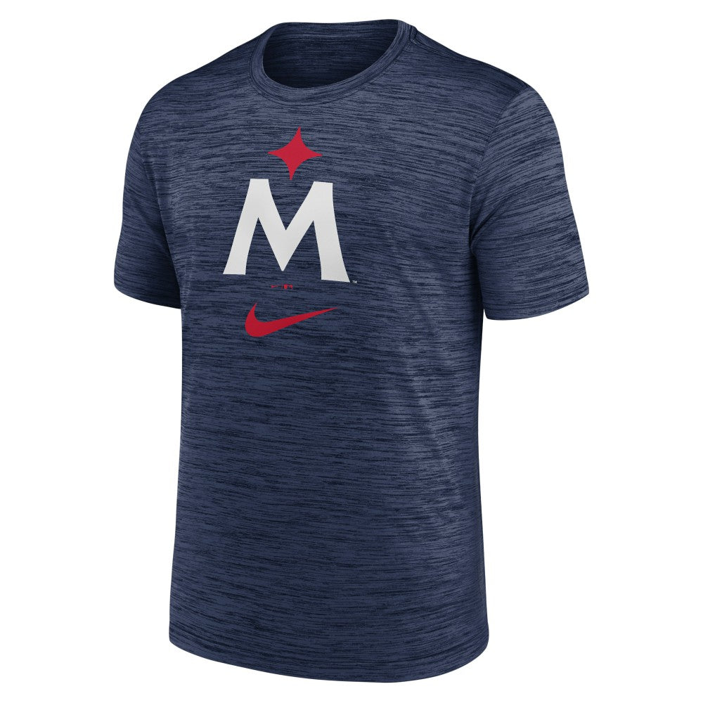 Navy Minnesota Twins Nike 2023 Logo Velocity Performance T-Shirt