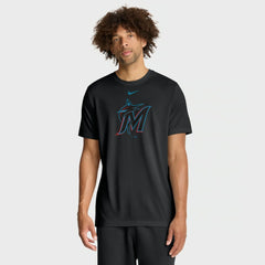 Black Miami Marlins Nike New Legend Dri-FIT T-Shirt
