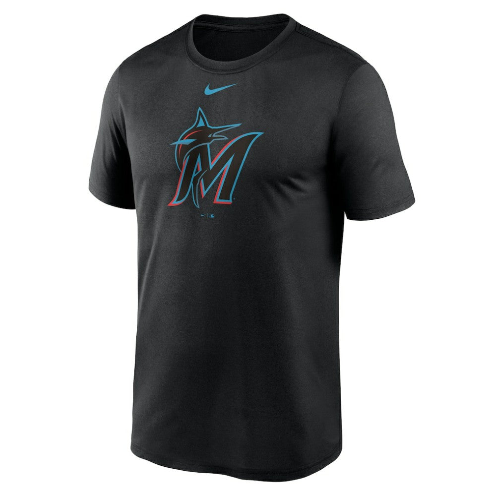 Black Miami Marlins Nike New Legend Dri-FIT T-Shirt