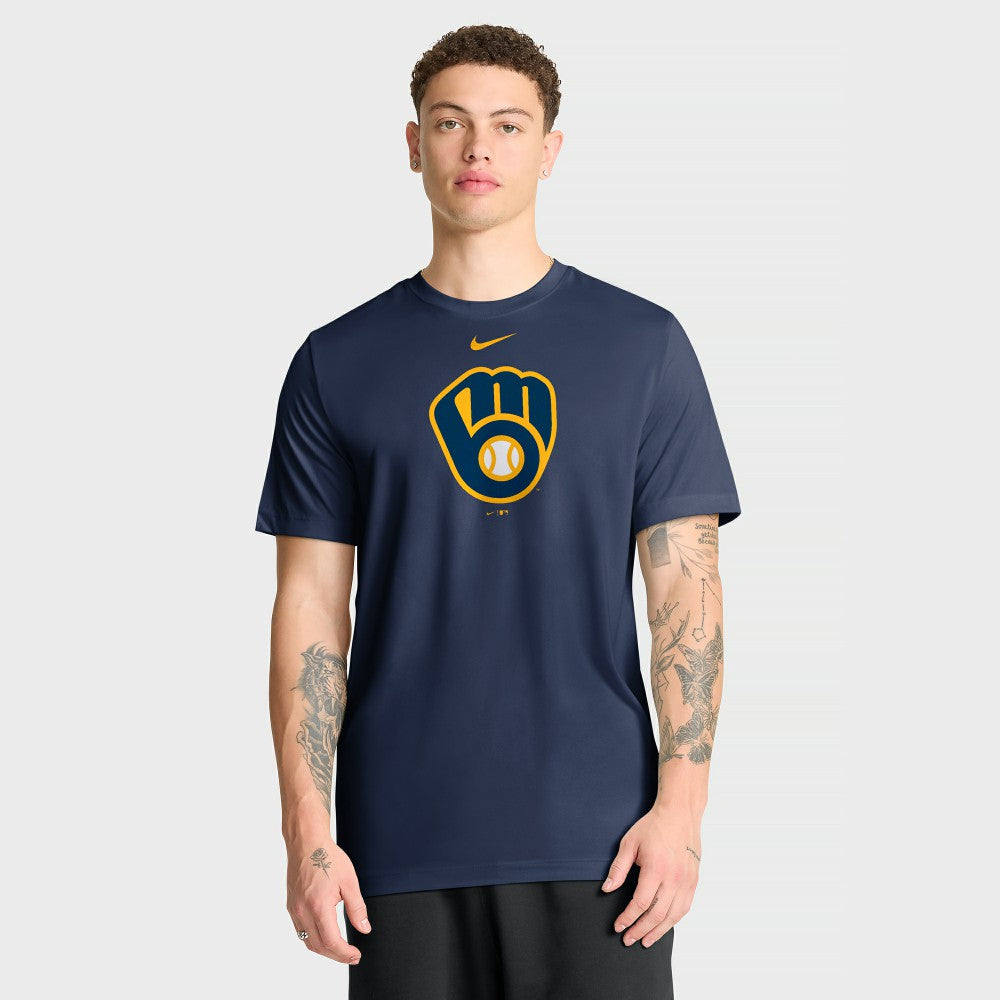 Navy Milwaukee Brewers Nike New Legend Dri-FIT T-Shirt