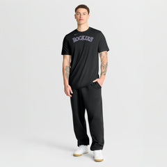 Black Colorado Rockies Nike New Legend Wordmark Dri-FIT T-Shirt