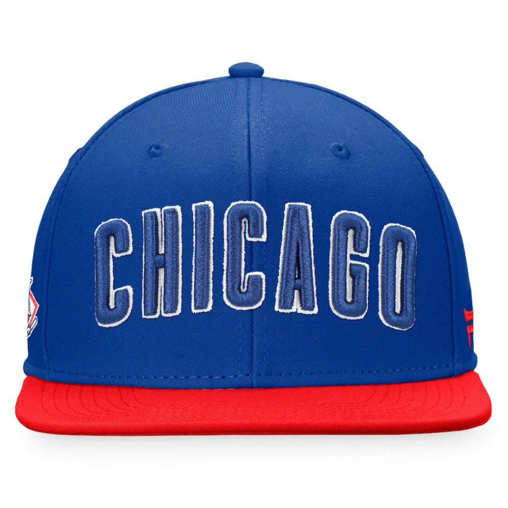 Royal/Red Chicago Cubs Fanatics Fundamental Two-Tone Fitted Hat