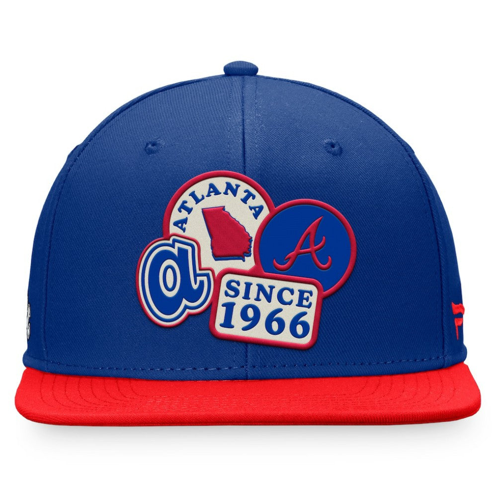 Royal/Red Atlanta Braves Fanatics Heritage Patch Fitted Hat