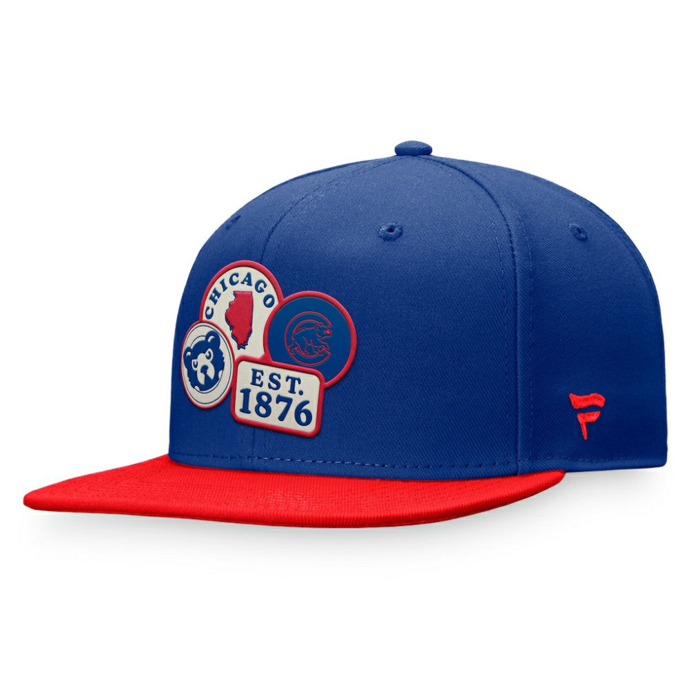 Royal Chicago Cubs Fanatics Heritage Patch Fitted Hat