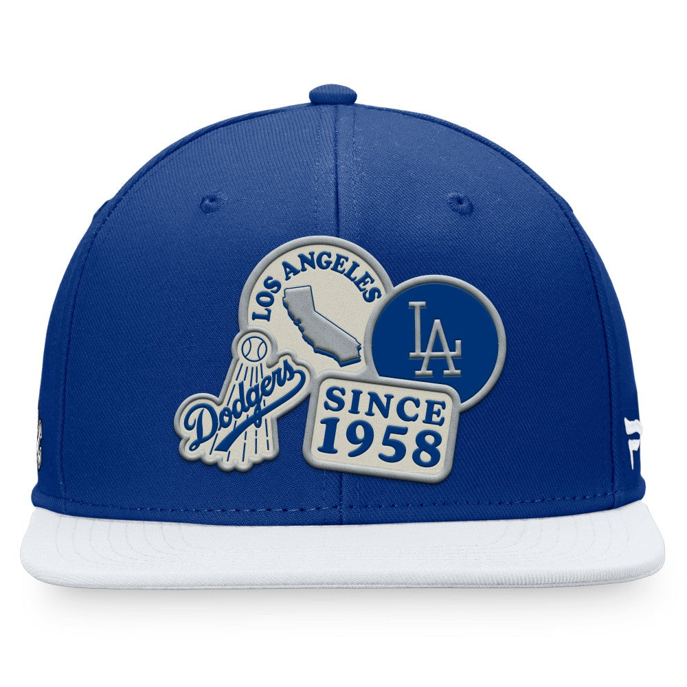 Royal/White Los Angeles Dodgers Fanatics Heritage Patch Fitted Hat