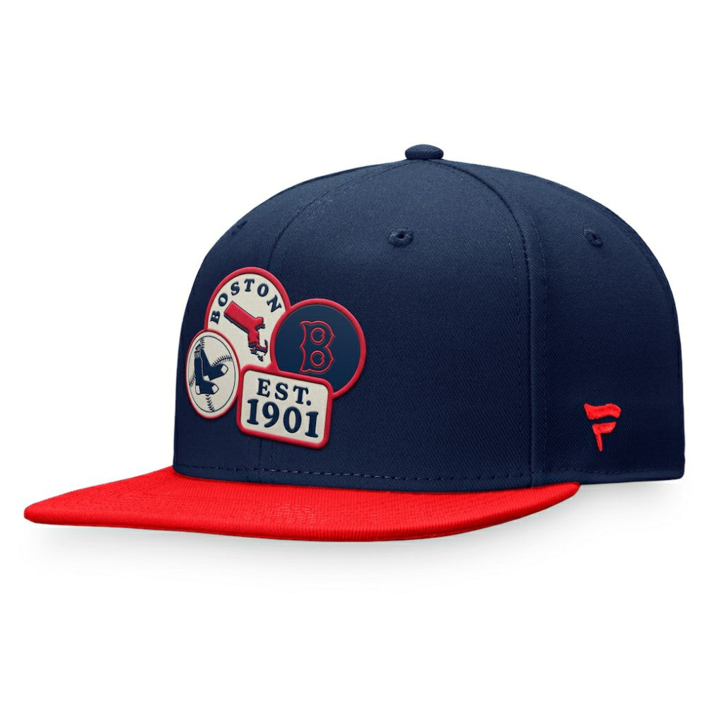 Navy Boston Red Sox Fanatics Heritage Patch Fitted Hat