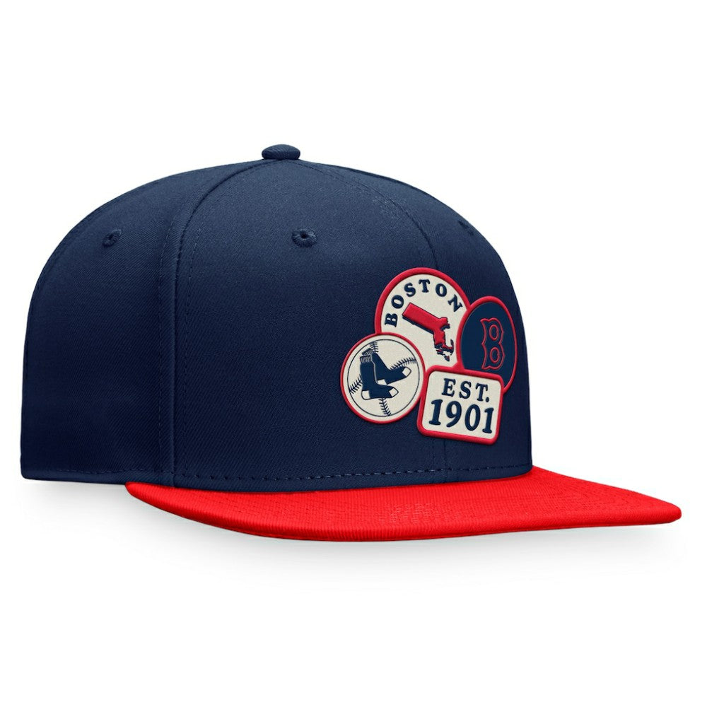 Navy Boston Red Sox Fanatics Heritage Patch Fitted Hat