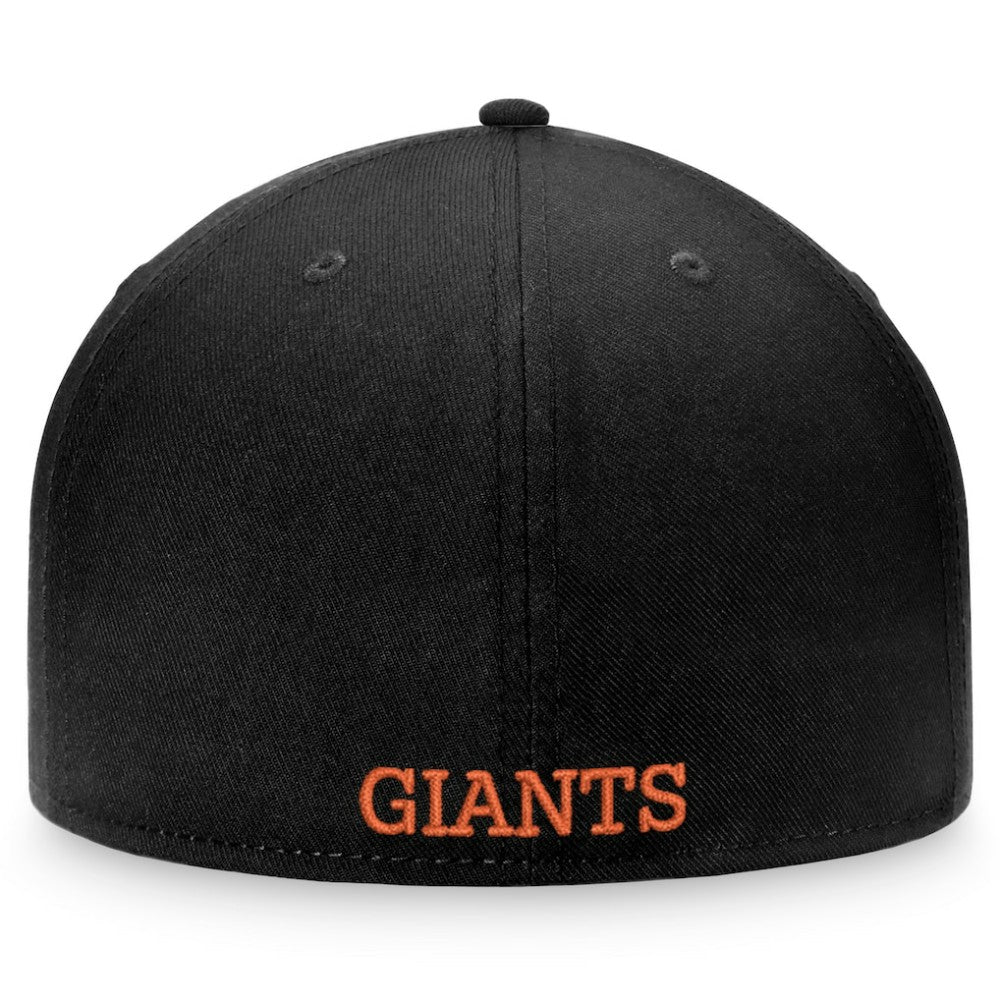 Black/Orange San Francisco Giants Fanatics Heritage Patch Fitted Hat