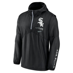 Black Chicago White Sox Nike Authentic Night Game Performance Half-Zip Windbreaker