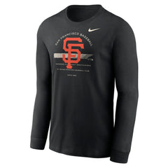 Black San Francisco Giants Nike Over Arch Performance Long Sleeve T-Shirt