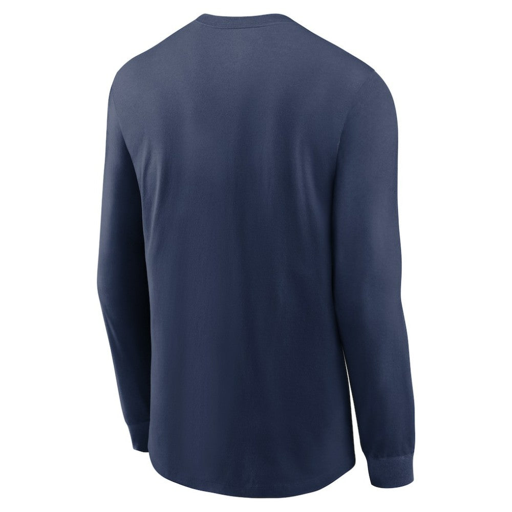 Navy Minnesota Twins Nike Over Arch Performance Long Sleeve T-Shirt