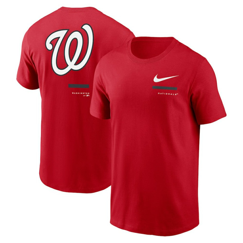 Red Washington Nationals Nike Over the Shoulder T-Shirt