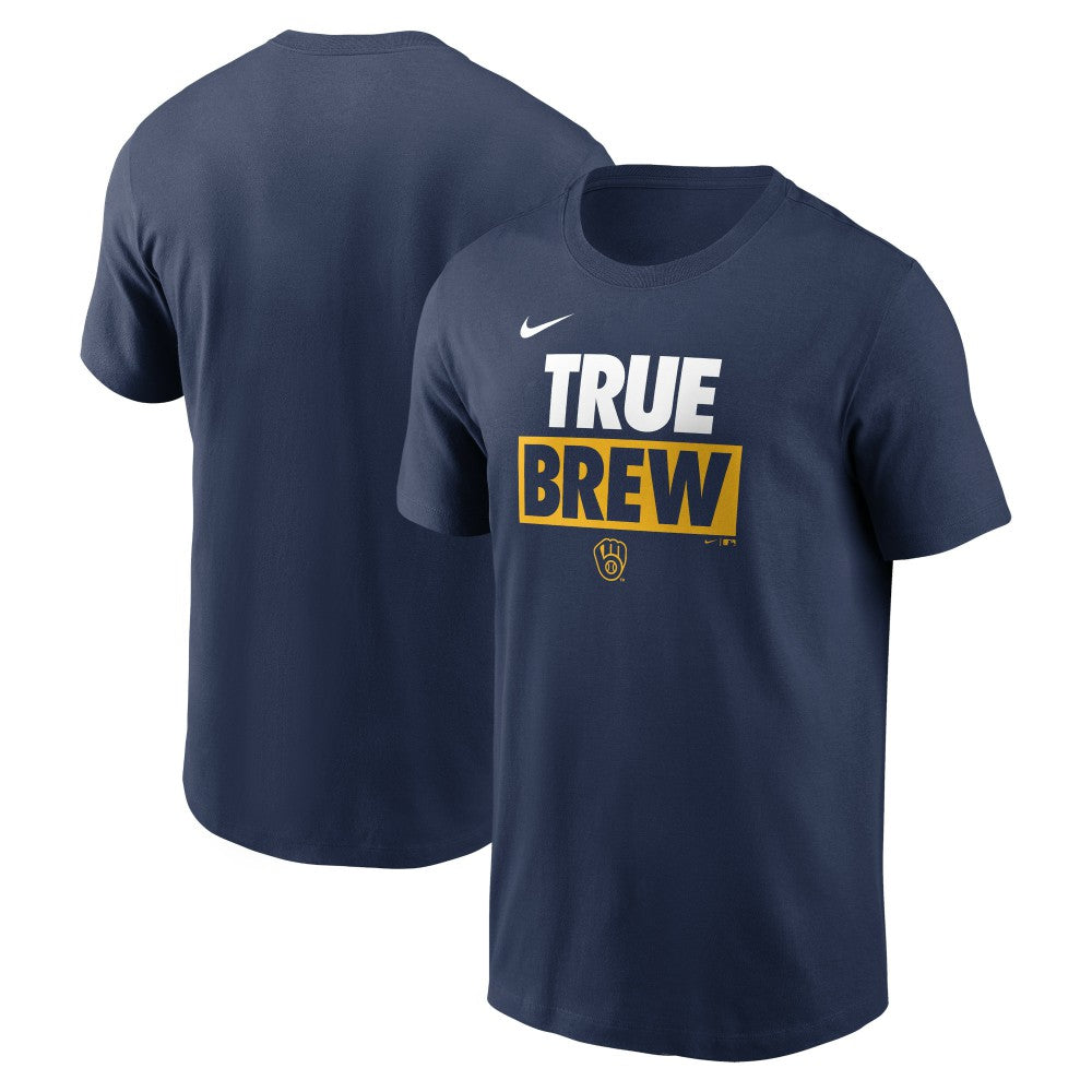 Navy Milwaukee Brewers Nike Rally Rule T-Shirt